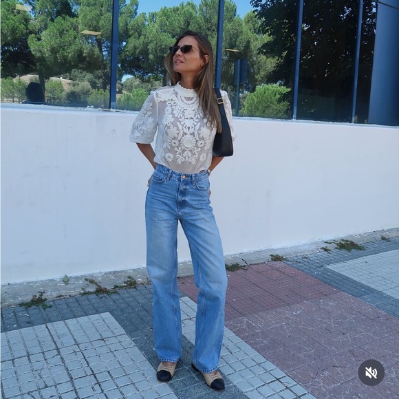 ZARA Embroidered Top ZW Collection - Picture 9 of 11